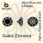 Preciosa Alpha Round Brilliant (RBC) 1.7mm - Synthetic Spinel