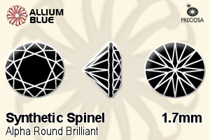 Preciosa Alpha Round Brilliant (RBC) 1.7mm - Synthetic Spinel - 關閉視窗 >> 可點擊圖片