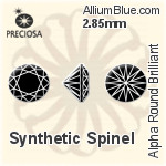 Preciosa Alpha Round Brilliant (RBC) 2.8mm - Synthetic Spinel