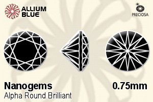 Preciosa Alpha Round Brilliant (RDC) 0.75mm - Nanogems