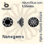 Preciosa Alpha Round Brilliant (RBC) 1.55mm - Synthetic Spinel