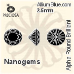 プレシオサ Alpha ラウンド Brilliant (RBC) 2.5mm - Nanogems
