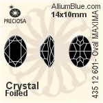Preciosa MC Oval MAXIMA Fancy Stone (435 12 601) 8x6mm - Color Unfoiled