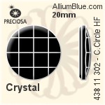 Preciosa MC Chessboard Circle Flat-Back Hot-Fix Stone (438 11 302) 6mm - Color