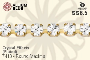 Preciosa Round Maxima Cupchain (7413 0027), Plated, With Stones in PP14 - Crystal Effects - ウインドウを閉じる