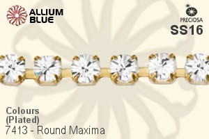 Preciosa Round Maxima Cupchain (7413 0047), Plated, With Stones in SS16 - Colours - Click Image to Close
