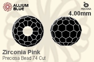 Preciosa Bead 74 Cut (B74C) 4.00mm - Zirconia Pink