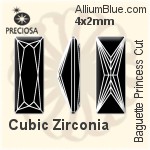 Preciosa Baguette Princess (BPC) 5x2.5mm - Synthetic Corundum