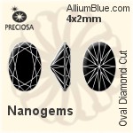 プレシオサ Oval Diamond (ODC) 6x4mm - キュービックジルコニア