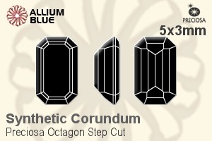 Preciosa Octagon Step (OSC) 5x3mm - Synthetic Corundum - Haga Click en la Imagen para Cerrar
