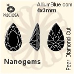 プレシオサ Pear Diamond (PDC) 5x3mm - Synthetic Spinel
