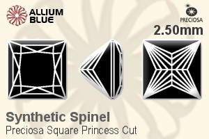 Preciosa Square Princess (SPC) 2.5mm - Synthetic Spinel