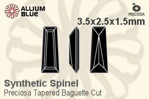 Preciosa Tapered Baguette (TBC) 3.5x2.5x1.5mm - Synthetic Spinel