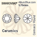スワロフスキー セラミックス ラウンド カラー Brilliance カット (SGCRDCBC) 1.25mm - セラミックス