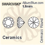 スワロフスキー セラミックス ラウンド カラー Brilliance カット (SGCRDCBC) 3.75mm - セラミックス