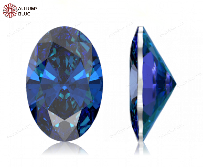 SWAROVSKI GEMS Cubic Zirconia Oval Pure Brilliance Rainbow Blue 7.00x5.00MM normal +/- FQ 0.040