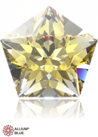 SWAROVSKI GEMS Cubic Zirconia Pentagon Star Yellow-White (VB) 7.00x7.00MM normal +/- FQ 0.035