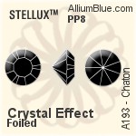 STELLUX™ 钻石形尖底石 (A193) PP8 - 颜色（半涂层） 金色水银底