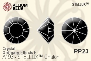 STELLUX Chaton (A193) PP23 - Crystal (Ordinary Effects) With Gold Foiling