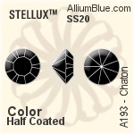 スワロフスキー STELLUX チャトン (A193) SS24 - カラー（コーティングなし） ゴールドフォイル