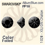 施華洛世奇 XILION Chaton (1028) PP18 - Colour (Uncoated) With Platinum Foiling