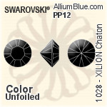 スワロフスキー XILION チャトン (1028) PP14 - カラー（コーティングなし） プラチナフォイル