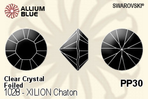 施華洛世奇 XILION Chaton (1028) PP30 - Clear Crystal With Platinum Foiling - 關閉視窗 >> 可點擊圖片