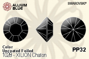 スワロフスキー XILION チャトン (1028) PP32 - カラー（コーティングなし） プラチナフォイル