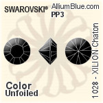 Swarovski XILION Chaton (1028) PP2 - Color With Platinum Foiling
