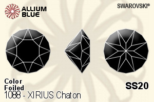 Swarovski XIRIUS Chaton (1088) SS20 - Color With Platinum Foiling - Click Image to Close