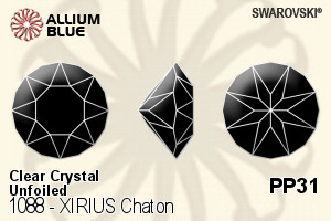 Swarovski XIRIUS Chaton (1088) PP31 - Clear Crystal Unfoiled - Haga Click en la Imagen para Cerrar