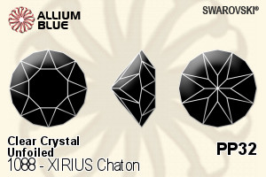 Swarovski XIRIUS Chaton (1088) PP32 - Clear Crystal Unfoiled - Click Image to Close