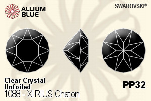 Swarovski XIRIUS Chaton (1088) PP32 - Clear Crystal Unfoiled