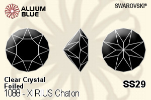 Swarovski XIRIUS Chaton (1088) SS29 - Clear Crystal With Platinum Foiling - Click Image to Close