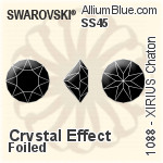 Swarovski XIRIUS Chaton (1088) SS35 - Color With Platinum Foiling