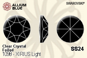 Swarovski XIRIUS Light (1098) SS24 - Clear Crystal With Platinum Foiling - Click Image to Close