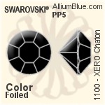 Swarovski XERO Chaton (1100) PP0 - Crystal Effect With Platinum Foiling