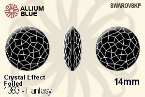 Swarovski Fantasy (1383) 14mm - Crystal Effect With Platinum Foiling - Click Image to Close
