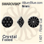 Swarovski Rose Cut (1401) 10mm - Color With Platinum Foiling