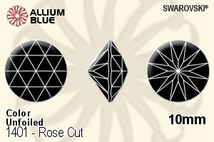 Swarovski Rose Cut (1401) 10mm - Color Unfoiled - Click Image to Close