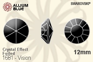 Swarovski Vision (1681) 12mm - Crystal Effect With Platinum Foiling - Haga Click en la Imagen para Cerrar