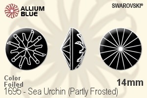 施华洛世奇 Sea Urchin (局部磨砂) (1695) 14mm - 颜色 白金水银底 - 关闭视窗 >> 可点击图片