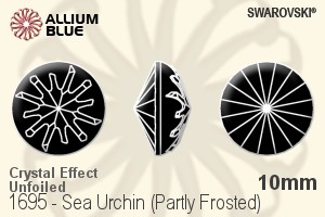 Swarovski Sea Urchin (Partly Frosted) (1695) 10mm - Crystal Effect Unfoiled - Haga Click en la Imagen para Cerrar