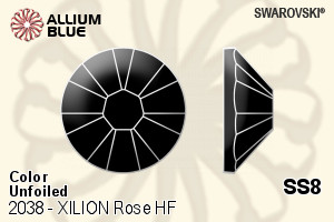 Swarovski XILION Rose Flat Back Hotfix (2038) SS8 - Color Unfoiled