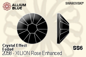 Swarovski XILION Rose Enhanced Flat Back No-Hotfix (2058) SS6 - Crystal Effect With Platinum Foiling - Haga Click en la Imagen para Cerrar