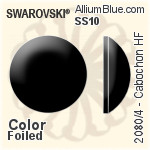 スワロフスキー Chessboard Circle ラインストーン ホットフィックス (2035) 6mm - カラー 裏面アルミニウムフォイル