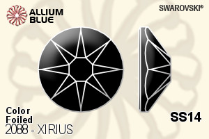 Swarovski XIRIUS Flat Back No-Hotfix (2088) SS14 - Color With Platinum Foiling - Click Image to Close