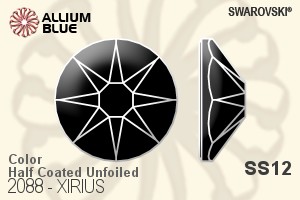 Swarovski XIRIUS Flat Back No-Hotfix (2088) SS12 - Color (Half Coated) Unfoiled