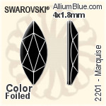 Swarovski Diamond Shape Flat Back No-Hotfix (2773) 5x3mm - Crystal Effect With Platinum Foiling