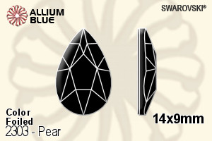 施華洛世奇 Pear 平底石 (2303) 14x9mm - 顏色 白金水銀底 - 關閉視窗 >> 可點擊圖片